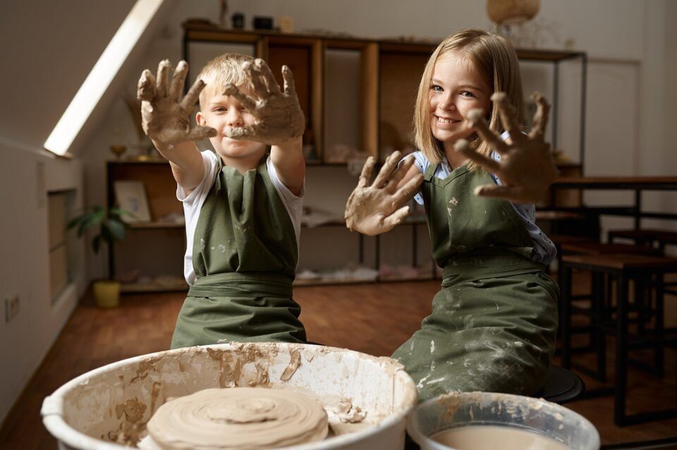 kids pottery camp