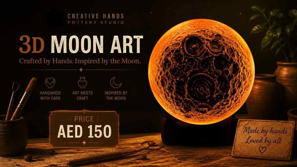 3d Moon art