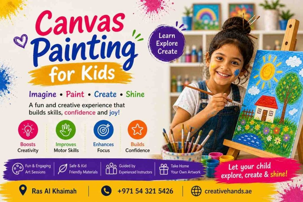 Canvas painting for kids