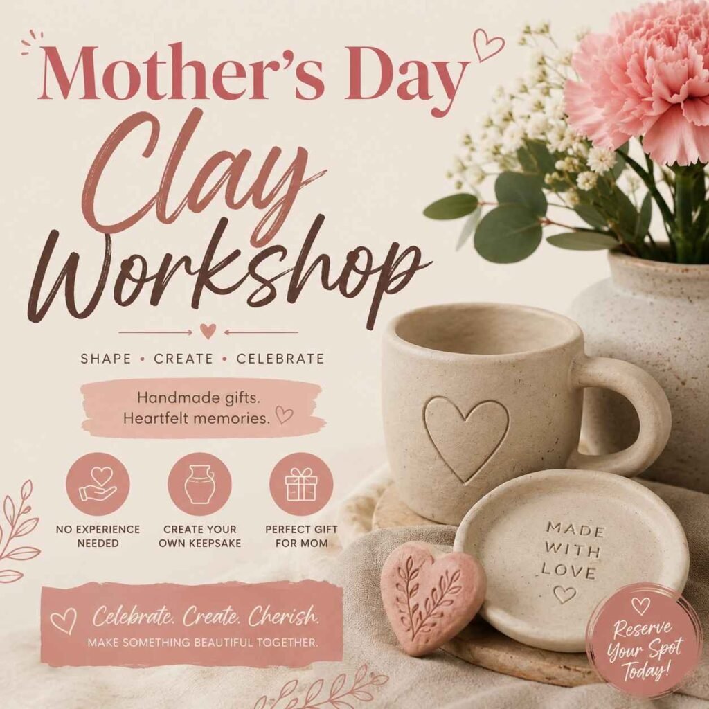 mothers day clay workshop