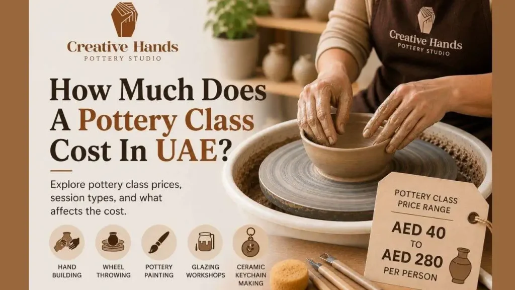 How much does a pottery class cost in UAE